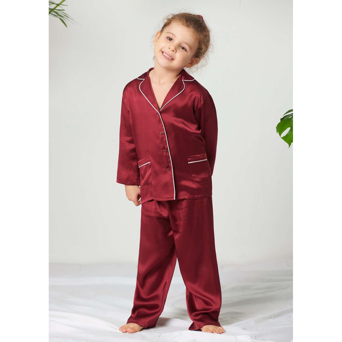 Kids Silk Pajamas Set