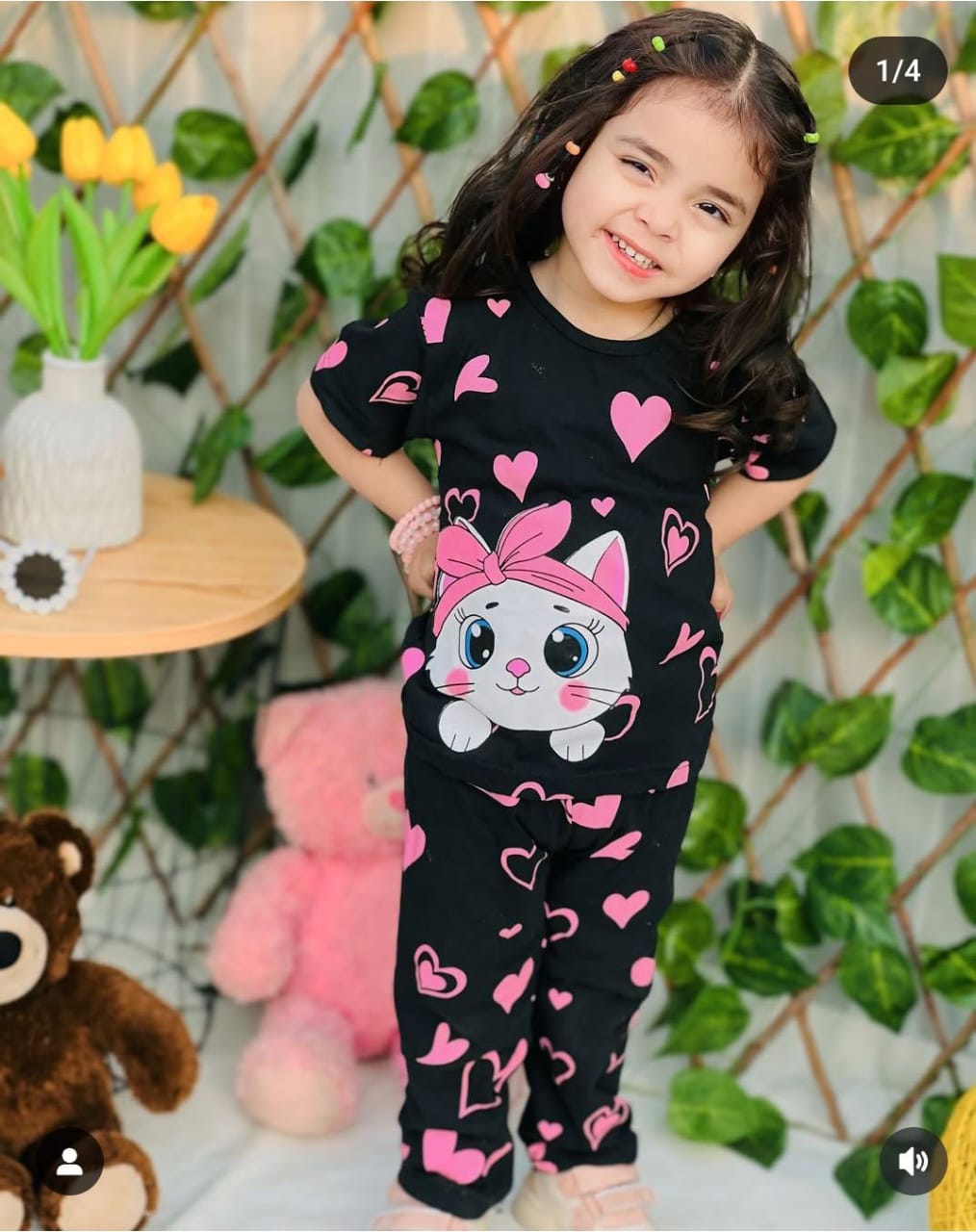 Black Love Kitty Kidswear