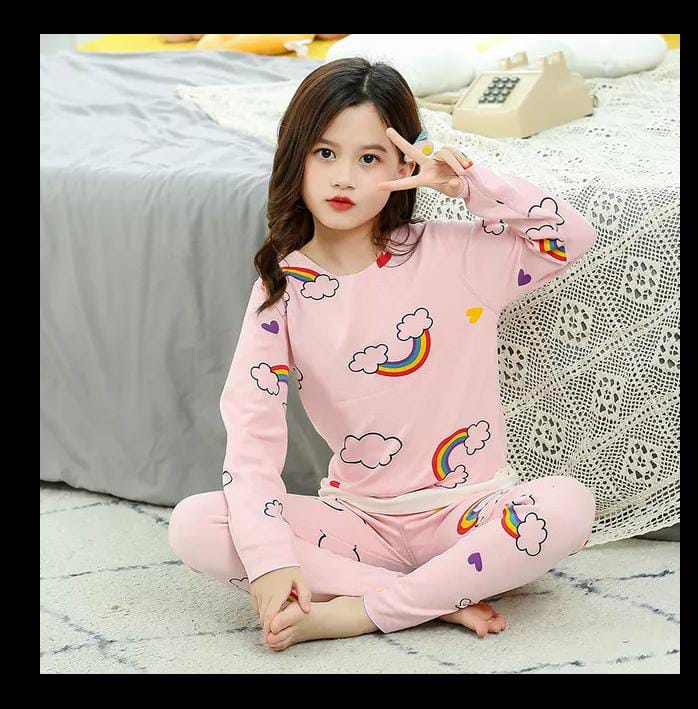 PINK RAINBOW KIDS NIGHTSUIT