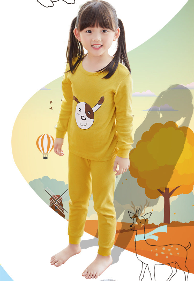 YELLOW PET PRINT KIDS WEAR